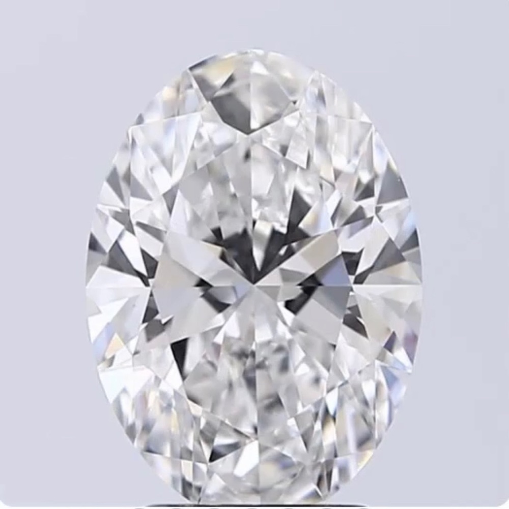 2.71Ct Oval Cut GIA Certified Lab Grown Diamond F Color VVS2 Clarity-loose stone